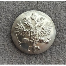 Пуговица чинов Русской Императорской армии, "белый прибор", диаметр 18 мм